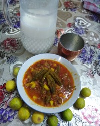 شام امشبم خوراک بامیه