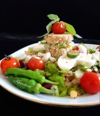 سالاد مرغ با طعم سماق و سیر