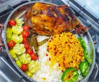 مرغ شکم پر کاراملی