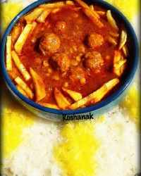 خورش قیمه با کوفته قلقلی