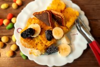 دسر ساده با نان ساندویچی