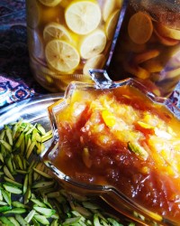 مربا وخلال پسته ولیمو عسلی