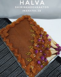 سفارش حلوا مجلسی حلوا نخودچی خالص زعفرانی