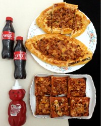 پیده گوشت (ترکیه) پیتزا با نون تست