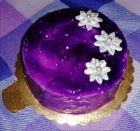 کیک اسفنجی با روکش بریلو