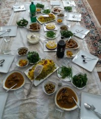 باقالی پلو ماهیچه دعوت دوستم