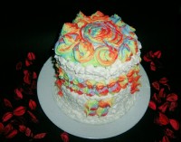 کیک رنگین کمان