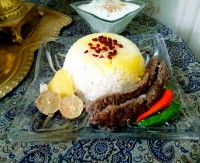 چلو کباب ماهیتابه ای