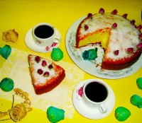 کیک شیفون نارگیلی