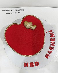 سفارش کیک مخملی کیک قررررمز