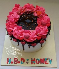 کیک تخته ای سفارشی مردونه فیلینگ موزوشکلات