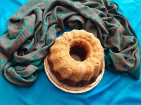 کیک اسفنجی دو رنگ