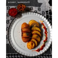 سیب زمینی تنوری آکاردئونی