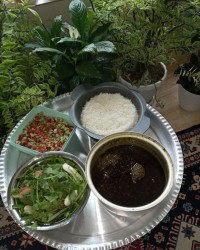 قرمه سبزی نهار خوشمزه مهمون عروس گلم..سلام عزیزان