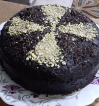 کیک شکلاتی تقدیم به نگاه پر مهرتون?♥️