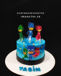 سفارش کیک کودکانه کارتون شب نقاب