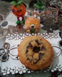 کیک دورنگ خوشمزه من