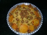 لوبیا پلو با گوشت قلقلی طعم دار