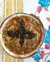 آش رشته دلبرجان چون کشک دوست ندارم فقط نعنا ریختم