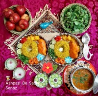 باقالی پلو با مرغ زعفرونی