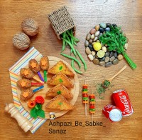 ساندویچ سوخاری مرغ چوبی سوخاری