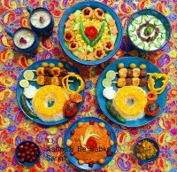 کباب مهره ای دو رنگ میرزا قاسمی