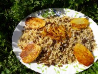 عدس پلو خوشمزه