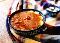 خوراک لوبیا چیتی با کینوا