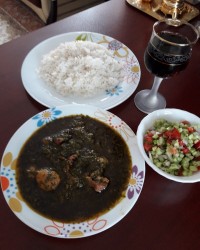 خورشت آلواسفناج