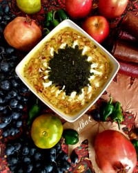 آش جو با ماست