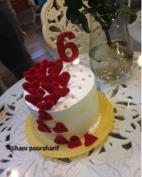 کیک دلبررررر عاشق دیزاینشم قلبی قلبی