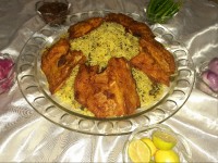 باقالی پلوباماهی،ناهارروز جمعه.