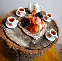 مینی دونات با رویه شکلات نوتلا