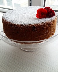 کیک ساده تولدم تقدیم به مهرماهی جانان