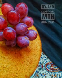 کیک چای و گردو ویژه تولد :)