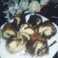 کیک دورنگ در توستر