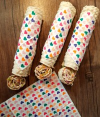 رول مرغ با نان لواش