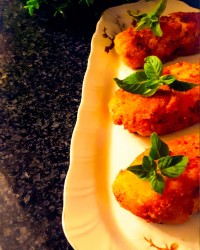 کروکت سیب زمینی پنیری