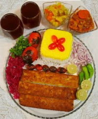 کوبیده مرغ در فر