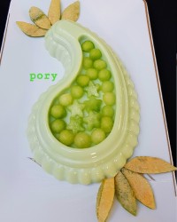 دسر طالبی با بستنی