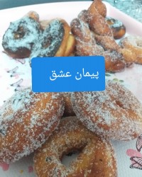 دونات شکری ،کاکائویی، مارپیچی