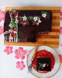 کیک شکلاتی براق