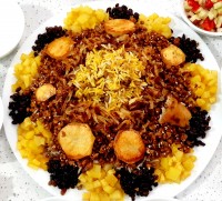 عدس پلو غذای امروز