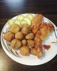 فیله مرغ و قارچ سوخاری