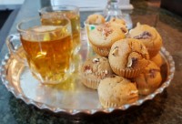 کاپ کیک و دمنوش نعنا