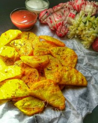 سیب زمینی کبابی در تابه رژیمی