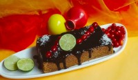 کیک شکلات و نارگیل