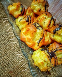 نان خامه ای شکلاتی