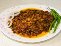 خوراک قارچ و کدو سبز