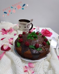 کیک شکلاتی با گاناش اسون